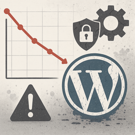 Gráfico que ilustra las razones por las que la gente está abandonando WordPress.
