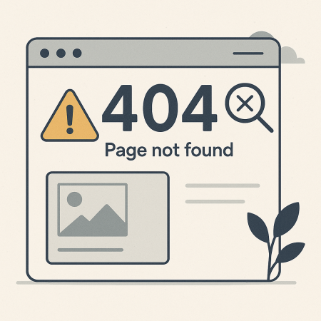 Error 404 en un sitio web
